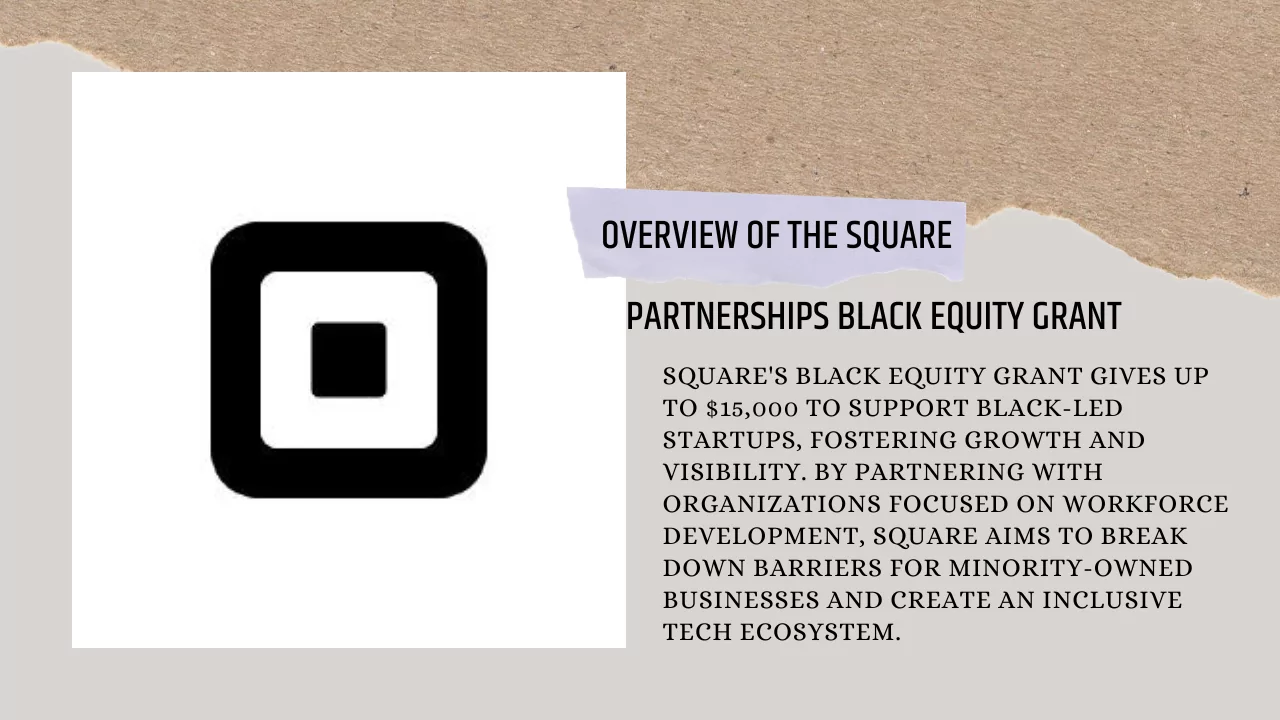 Overview of the Square Partnerships Black Equity Grant